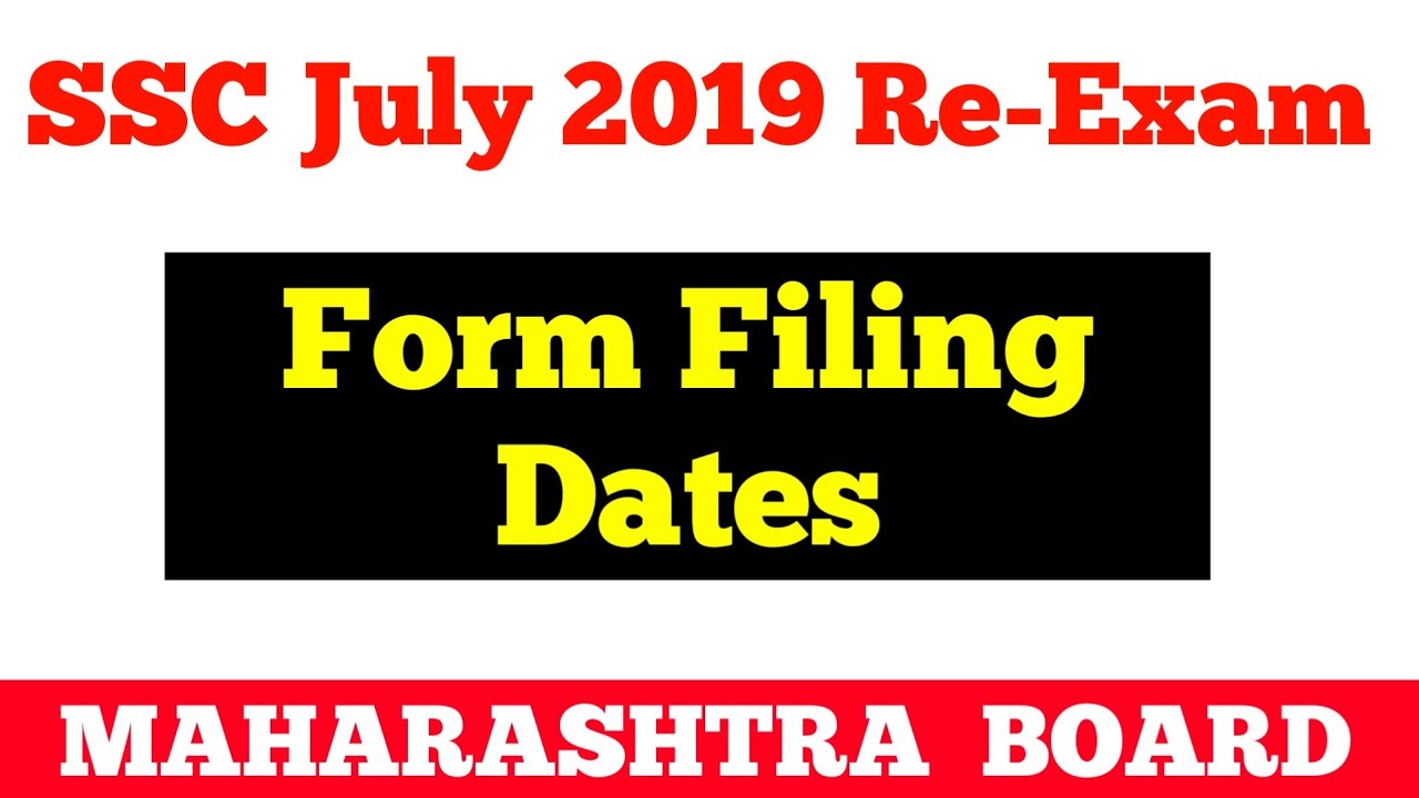 SSC JULY 2019 ReExam Form Filling Dates Repeater & Improvement