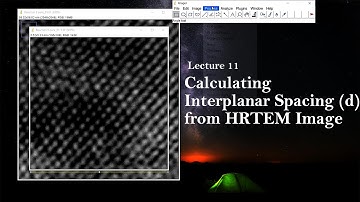 10 Calculating Interplanar Spacing (d) from HRTEM Image