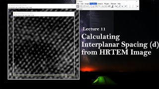 10 Calculating Interplanar Spacing (d) from HRTEM Image screenshot 5