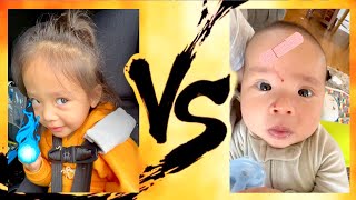 Toddler Vs. Infant - Round 1 Fight!