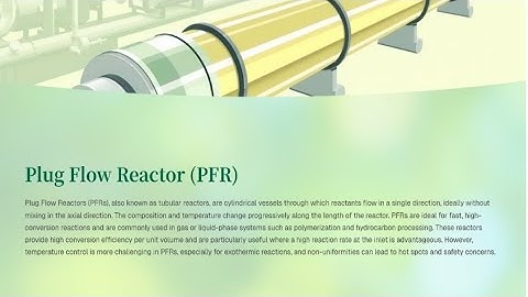 Plug Flow Reactor (PFR)