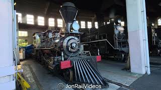 5/30/26 Pre: JGR Class 1/7105, C56 160, C57 1 in the roundhouse at the Kyoto Railway Museum-1