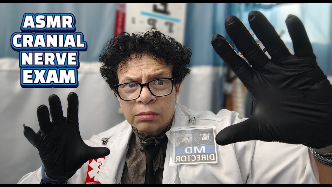 ASMR 🥼Director Gives You A Cranial Nerve Exam Realistic Experience | Very Tingly Visuals & Sounds