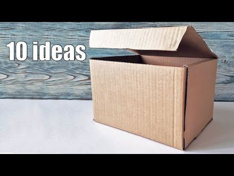 10 идей поделок из гофрокартона и картонных коробок