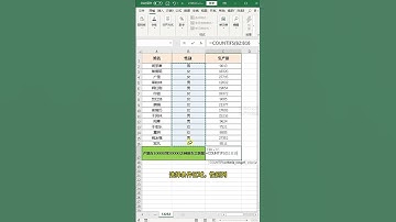 使用COUNTIFS函数计算给定多条件的单元格个数  #excel #countifs