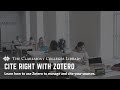 Cite Right with Zotero