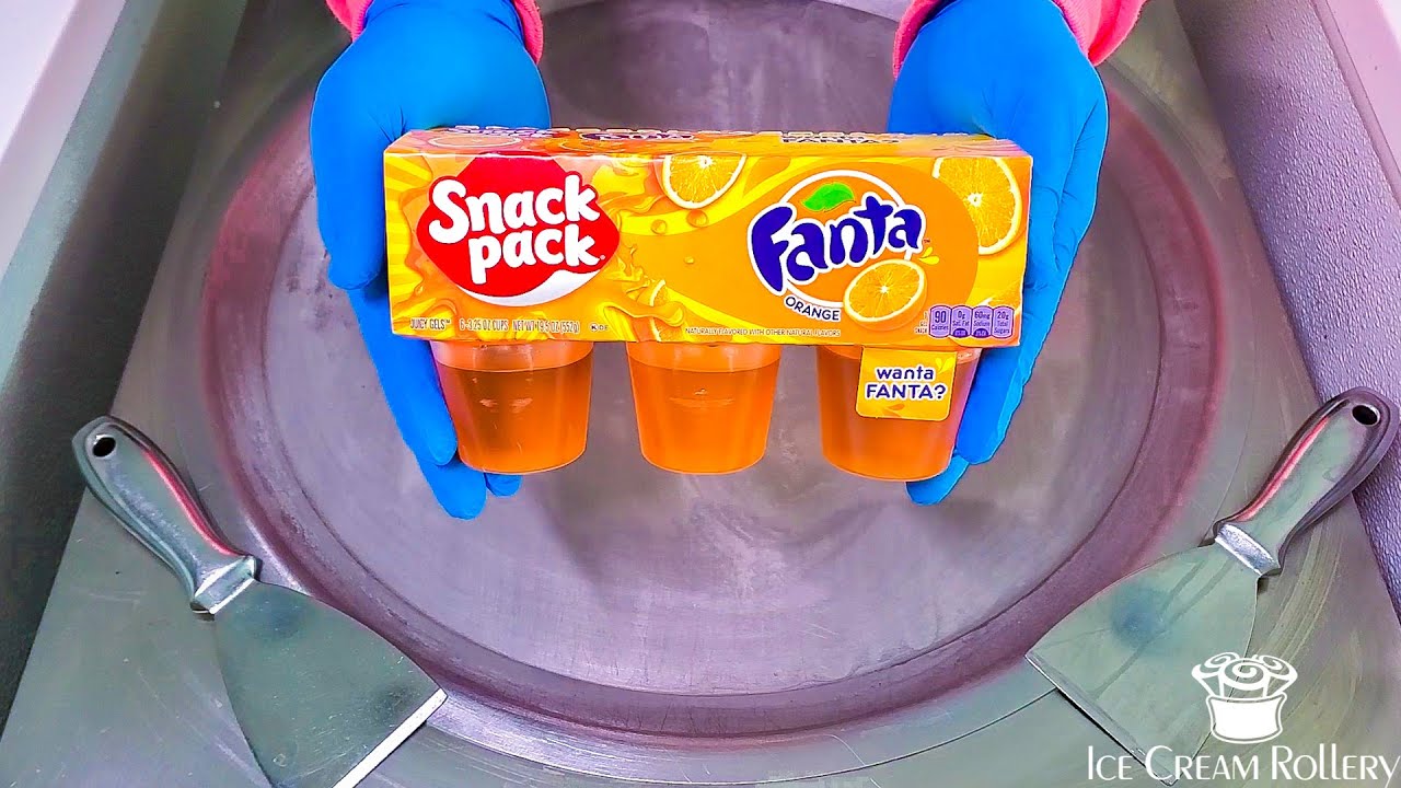 Ice Cream Rolls Fanta Snack Pack Jello Asmr YouTube