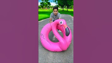 Sinbyuer Flamingo Inflatable Pool Swim😍#unboxing