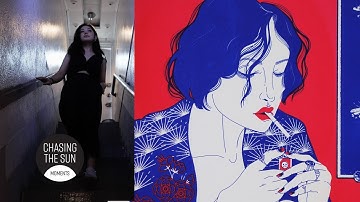 Illustration and screen printing in South Korea with Kelly Belter at Mini print Seoul