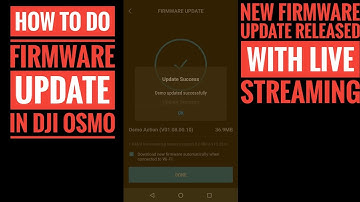 How to download and update Firmware in DJI osmo action using MIMO app | v01.08.00.10 Live Streaming