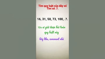 IQ Math | Tìm quy luật của dãy số #shortvideo #toanhoc #đại_số #maths