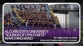 IN-GAME FILM - Alcorn State University "Sounds of Dyn-O-Mite" vs UAPB at 2026 SHC #band #music screenshot 1