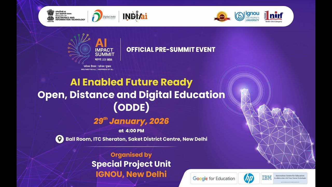 AI Enabled Future Ready Open, Distance and Digital Education (ODDE)
