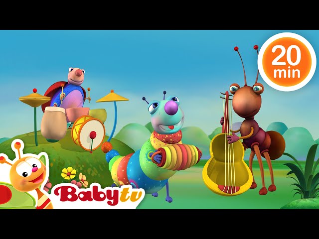 Big Bugs Band 🐛 🐜 A Musical Adventure From Around The World  | Music for Kids | Kids Songs @BabyTV ​ class=