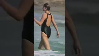 Swimming One Of Her Favorite Sports Princess Dianaherboyslove Beach Royalhistory