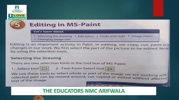 Class IV Computer Science Ch#5 Video#1 14 Dec 2020