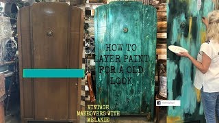 How to Layer paint! for a distressed look With Debis Design Diary DIY