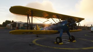 First look at the Golden Age Simulations PT17 / Model 75 Stearman in Microsoft Flight Simulator