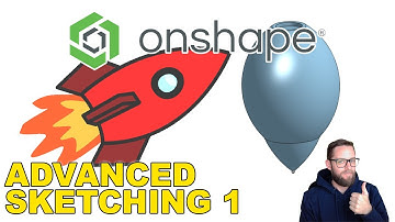 Onshape Tutorial - Advanced Sketching - Rocket Ship Part 1