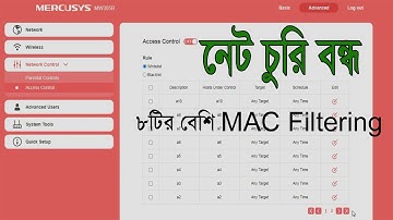 mercusys রাউটার ইউজারদের জন্য  ৮টির বেশি  MAC Filtering | নেট চুরি বন্ধ |