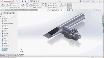 Solidworks Tutorial - How To Create Drill Chuck Key