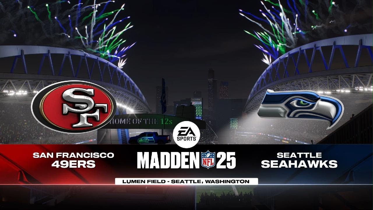 Madden NFL 25 Gameplay: San Francisco 49ers vs Seattle Seahawks #madden25  #ps5share - YouTube