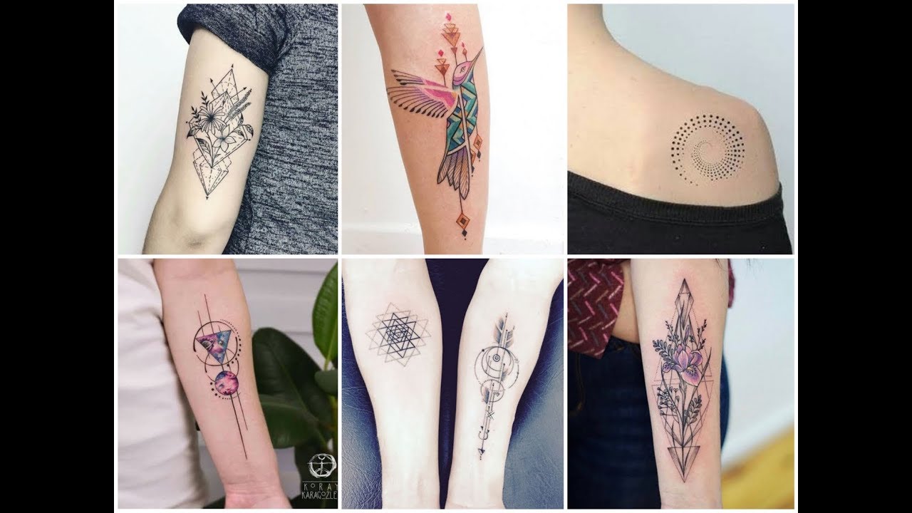 Pin by sylvia on Banane frisur | Tattoos for women, Leg tattoos, Geometric  tattoo