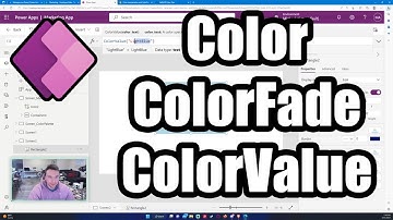 How to Use the Color, ColorFade, and ColorValue Formula in Power Apps with Examples | 2023 Tutorial