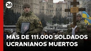 Rusia eliminó más de 111.000 soldados ucranianos en 2024