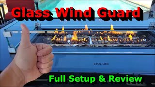 Why You Need This Glass Wind Guard For Your Fire Pit Table  Full Review