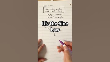 How to solve unknown side using sine law or sine rule #solvable #math #mathematics #trigonometry