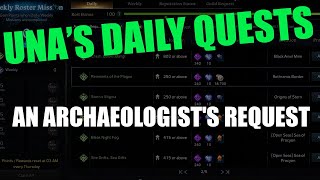 Lost Ark - An Archeologist's Request - Freedom Isle - Una's Daily Tasks