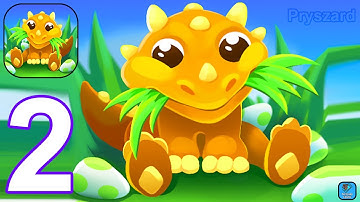 Dino Eats Grass - Gameplay Walkthrough Part 2 level 4-5 Dinosaur Game (iOS,Android)