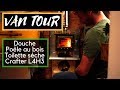  van tour diy   visite de mon van amnag avec douche  pole au bois et 