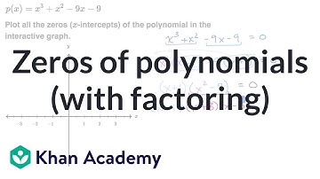 Zeros of polynomials (with factoring): grouping | Polynomial graphs | Algebra 2 | Khan Academy