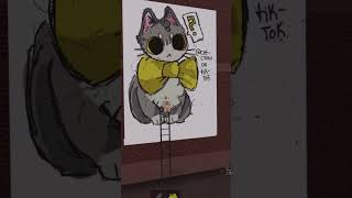 drawing a kitty with a big yellow bow by cetcrow 41 views 4 weeks ago 1 minute, 46 seconds