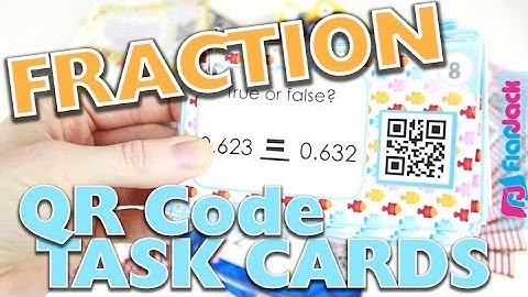 Fractions QR Code Task Cards