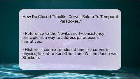 How Do Closed Timelike Curves Relate To Temporal Paradoxes? - The SciFi Reel