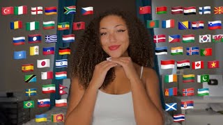 ASMR In 70 DIFFERENT LANGUAGES!  (Find YOUR Language!)