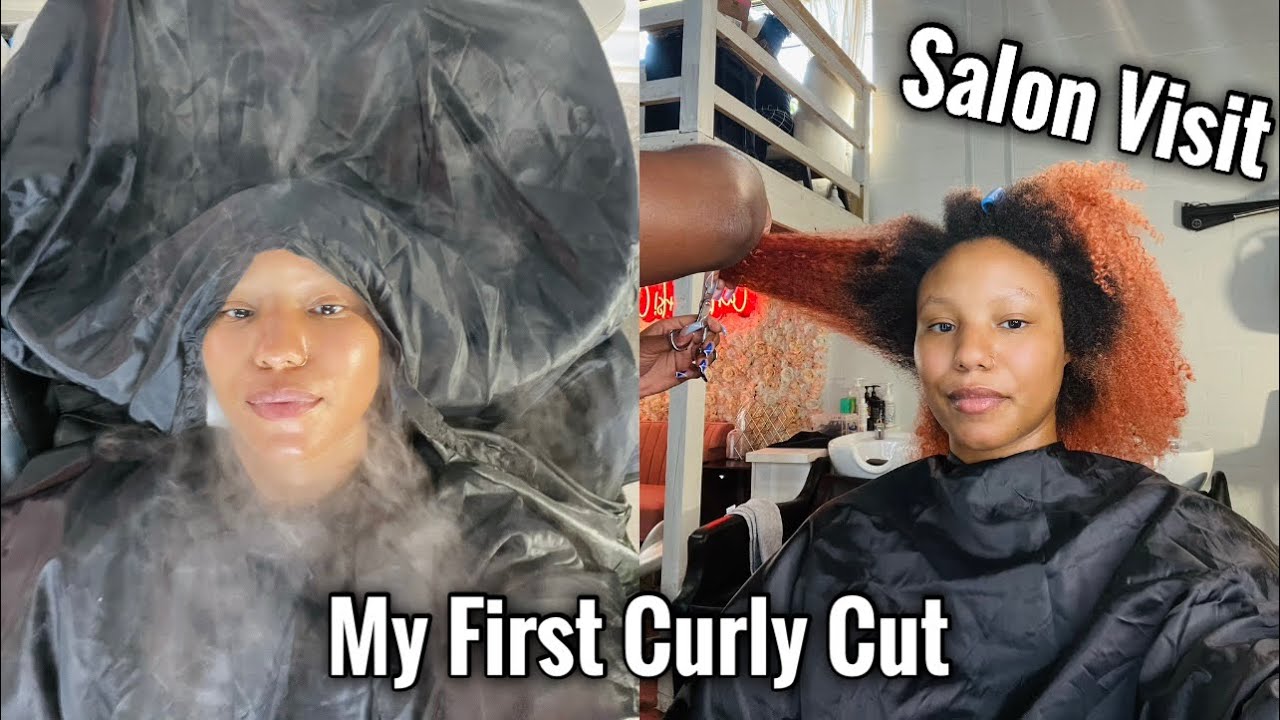 MY FIRST CURLY CUT | Salon Visit - YouTube