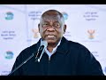 President Cyril Ramaphosa addresses the Community of Hammanskraal