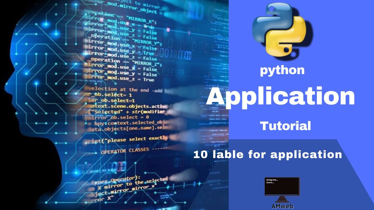 10- python application (gui) : how to set a label in a python ...