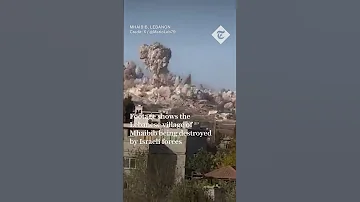 Lebanese Village Of Mhaibib Destroyed By Israeli Forces 