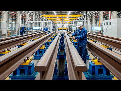 Как это сделано: Как сталь закаляют огнем и водой для поездов скоростью 300 км/ч