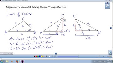 Trigonometry Lesson 50 Solving Oblique Triangles (Part 4)
