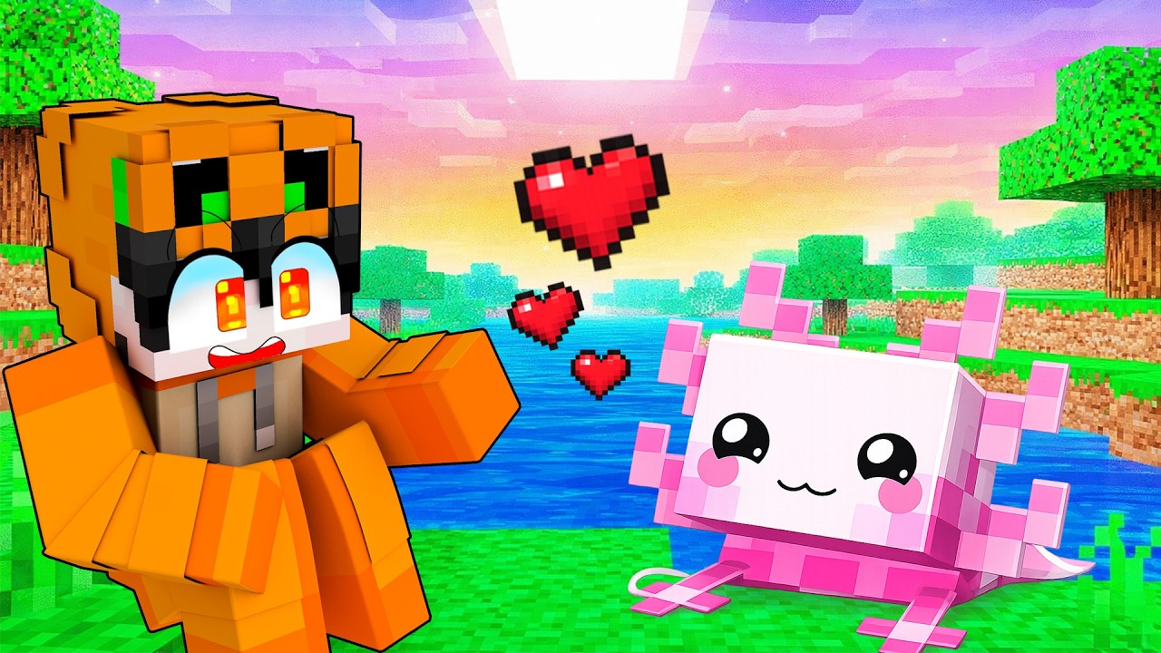 AKU JADI BABY AXOLOTL DI MINECRAFT!!