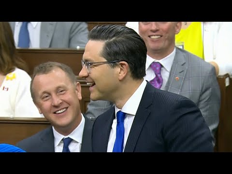Poilievre tries to sing Sinatra classic while questioning Trudeau over NYC trip
