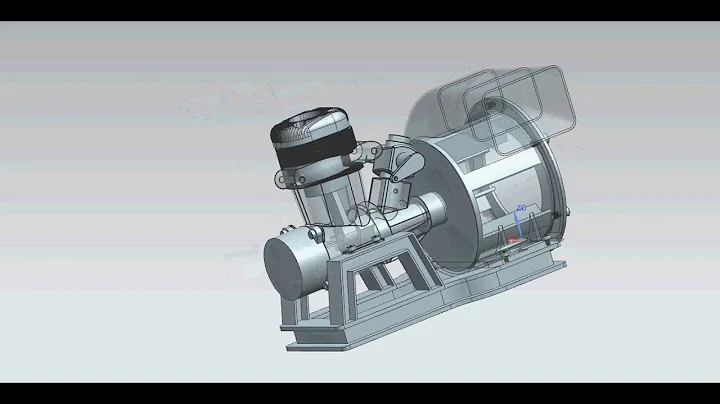 NX  CAD BLOWER ASSEMBLY Sequencing simulation
