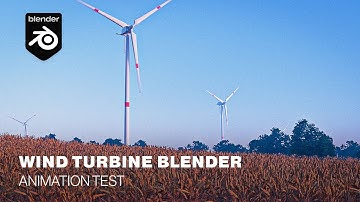 Wind Turbine Blender Animation