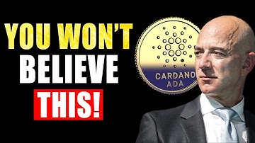WAIT, WHAT? Jeff Bezos Just Said THIS About Cardano ADA | INSANE NEWS!